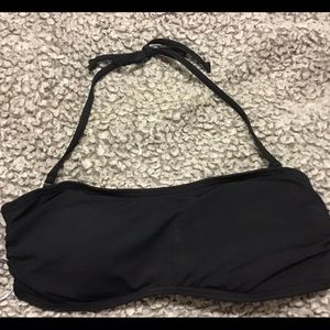 Black Bikini Top with Stripped back